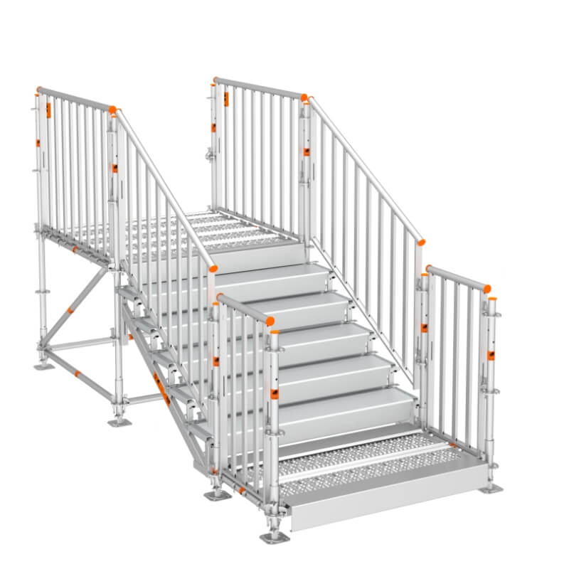 dimensiones de las escaleras del andamio